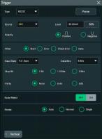 Опция анализа и запуска по шинам RS-232/UART, I2C и SPI DS70000-EMBDA