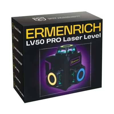 Лазерный уровень Ermenrich PRO LV50, фиолетовый